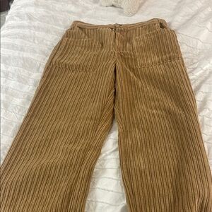 Ribbed Tan Corduroy Pants